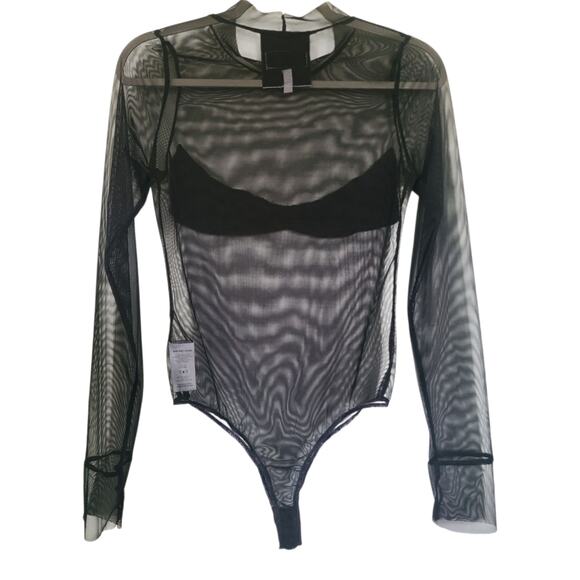 SAMI MIRO VINTAGE Mesh Bodysuit Size Medium - Picture 7 of 10
